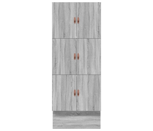 Estructura de Cama  Gris sonoma Madera 90 x 190 cm