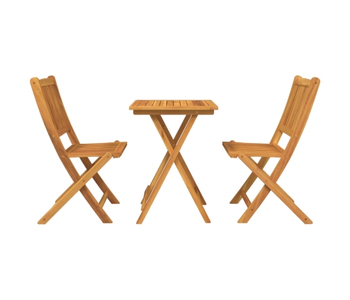 Conjunto de Bistro de Jardín de 3 Piezas  de Madera Sólida de Acacia
