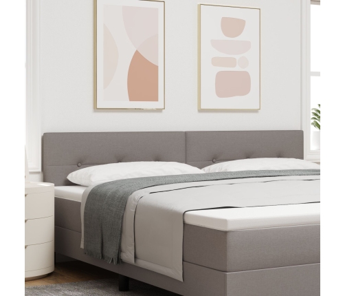 Cabecero  con botones acolchados 200 cm Taupe