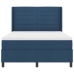 Cama Box Spring  con colchón y LED azul 140x200 cm tela