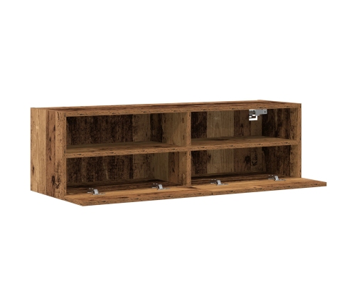 Gabinetes de TV  2 pcs Madera Vieja 100x30x30 cm Madera Elaborada