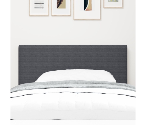 Cabecera  Diseño Sencillo Gris Oscuro 80 cm Tela de Corduroy
