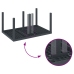 Juego de Comedor de Jardín de 5 Piezas con Cojines Anthracite Poly Rattan