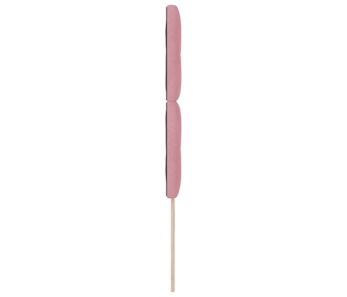 Cabezal de  con botón acolchado rosa de 90 cm en terciopelo