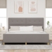Cama de Tela Taupe  200x200 cm