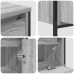 Conjunto de Muebles de Baño de 3 Piezas  Gris Sonoma de Madera Elaborada