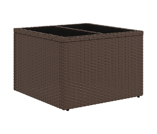 Conjunto de Sofá de Jardín Conjunto de 9 Beige, Marrón