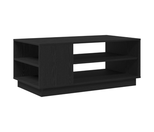 Mesa de café de roble negro  102x55x43 cm hecha de madera aglomerada