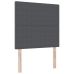 Cama con cajón de  con colchón&LED Gris Oscuro 90x200 cm Tela de terciopelo