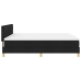 Cama Box Spring  con Colchón Negra 180x200 cm Tela