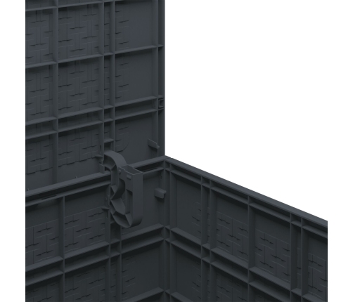 Caja de Almacenamiento Antracita 55x53x57 cm PP