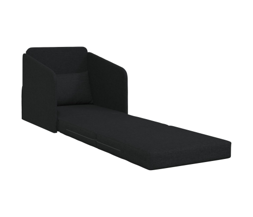 Sofá Cama Negro 2-en-1 65x80x83 cm