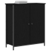 Aparador  Roble Negro 70x30x80 cm Madera Ingenierizada y Acero