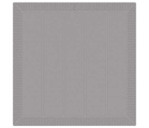 Juego de Comedor de Jardín de 3 Piezas con Cojines Gris Claro