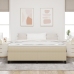 Cama con Base Spring  con Colchón Verde Claro Gris Super King Tela de Corduroy