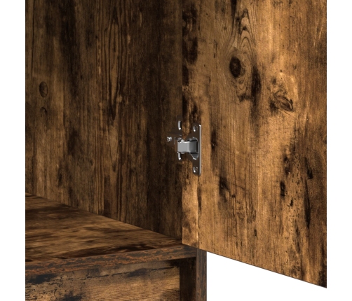 Gabinete Alto en Roble Ahumado, 40x41x135 cm, Hecho de Madera Elaborada