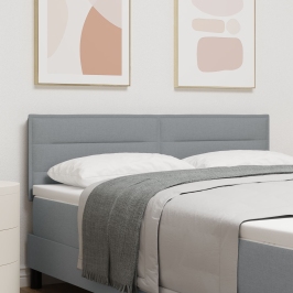 Cabecero diseño Lines gris claro 140 cm tela