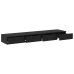 Mesa de Noche  Roble Negro Madera Resistente 160 x 36.5 x 16.5 cm
