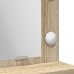 Mesa de tocador con luces LED en Roble de Sonoma, 50x41x135 cm