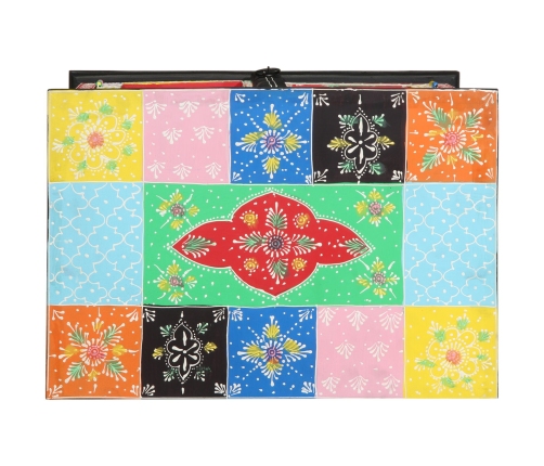 Consola Multicolor de Madera de Mango 50x30x75 cm