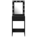 Mesa de Tocador  con Luces LED Roble Negro 50x41x135 cm