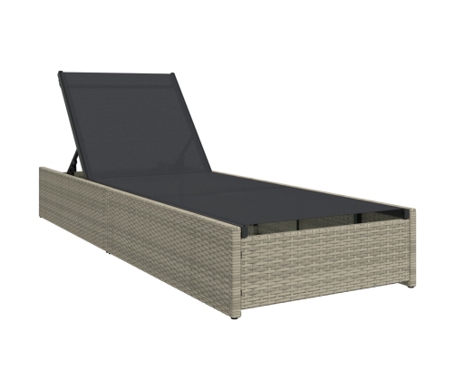 Tumbona  Beige 60x200x27 cm de Ratán Poliéster