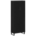 Armarios 2 pcs Negro Roble 69,5x34x180 cm Madera Elaborada