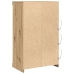 Sideboard con Luces LED de  de Roble Artesano 60,5x37x100 cm