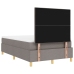 Cama con Box Spring y Colchón Taupe 120x200 cm Tela