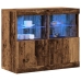 Aparador  con Luces LED Madera Vieja 81x37x67 cm