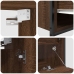 Conjunto de Muebles de Baño de 5 Piezas de  en Madera de Roble Marrón