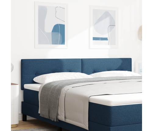 Cabezal  Botonera Azul 180 cm Tela