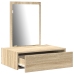 Mesa de tocador colgante de roble Sonoma 60x40x70 cm