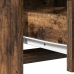 Mesa de Tocador  con Luces LED Roble Ahumado 50x41x135 cm