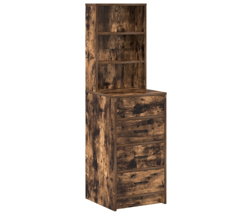 Highboard  de Roble Ahumado 40x41x135 cm de Madera Elaborada