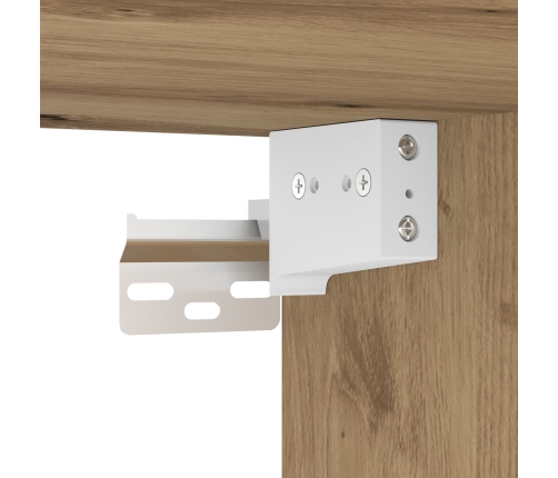 Armario de pared  con luces LED Roble Artesanal 40x30x30 cm