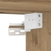 Armario de pared  con luces LED Roble Artesanal 40x30x30 cm
