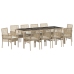 Set de 6 Beige y negro