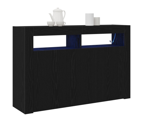Aparador  Roble negro Madera engineered 116 x 30 x 75 cm