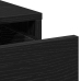 Juego de tocador de 2 piezas con LED de  en madera negra