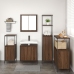 Conjunto de Muebles de Baño de 5 Piezas  de Roble Marrón y Madera Elaborada