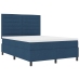 Cama con Muelles  y Colchón Azul 140x190 cm Tela