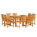 Conjunto de Comedor para Jardín de 9 Piezas  en Madera Sólida de Acacia
