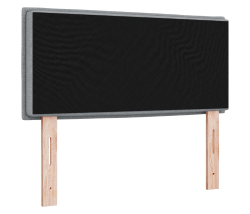 Cabecero  Diseño de Líneas Gris Claro 100 cm Tela