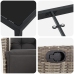 Conjunto de comedor de jardín de 3 piezas  Ratán Polipropileno Gris