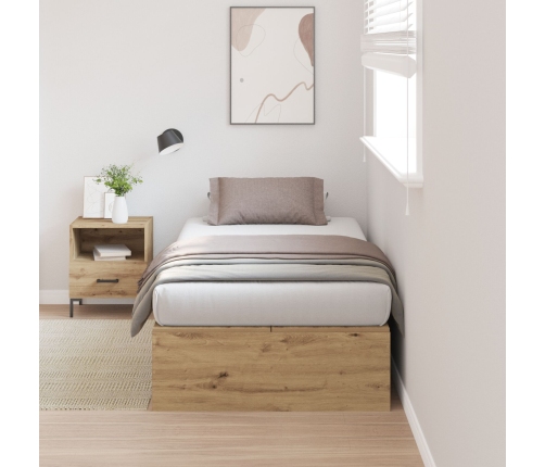 Marco de Cama de Roble Artesanal 75x190 cm