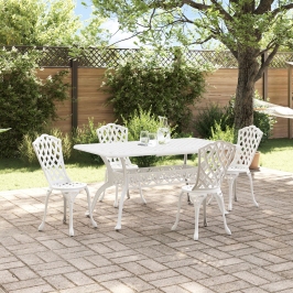 Juego de 3 Blanco Aluminio Fundido 150 x 90 x 72 cm