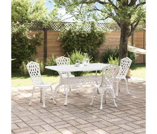 Juego de 3 Blanco Aluminio Fundido 150 x 90 x 72 cm