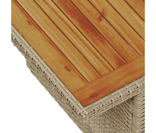 Conjunto de Sofás de Jardín  8 Piezas Beige, Blanco