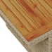 Conjunto de Sofás de Jardín  8 Piezas Beige, Blanco